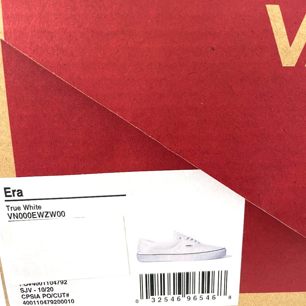 🍃March Sale🍃 VANS Era True White Canvas Men's Sneakers Size 12 VN000EWZW00 - Picture 9 of 9